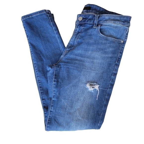 Uniqlo Distressed Tapered Denim Jeans Size 29 - Picture 3 of 5